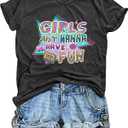 80s Shirts for Women Retro 1980s Party Tees 80s' Disco Music Gifts T-Shirts Tops (L)