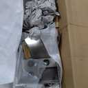 ALMULOO Front Bumper Compatible with Mack Set Forward Axle CHU and Pinnacle Models (All Years) without Fog Light Cutouts Steel Chrome 3PCS
