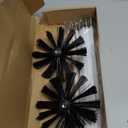 20 Feet Chimney Sweep Brush Kit - 15 Flexible Extendable Rods with Two Sizes Brush Heads for Efficient Fireplace and Stove Maintenance (3.9/5.9in)