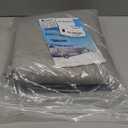 Seapisode 3 Bow Bimini Top Replacement Cover，600D Marine Grade Polyester Waterproof Sun Shade Boat Canopy，Easy Install Zipper Sleeves Boat Awning/Without Frame,Gray 6'L 54"-60" W, Gray