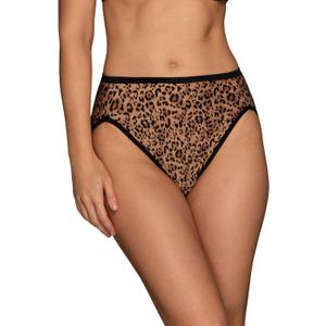 Vanity Fair Women's Illumination Hi Cut Panties, Silky Stretch & Satin Trim,3XL