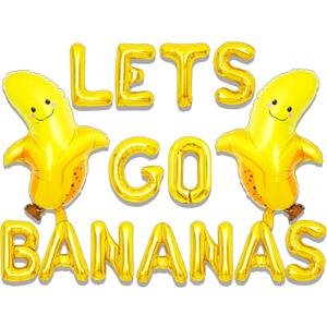Lets Go Bananas Balloons Lets Go Bananas Birthday Decoration Lets Go Bananas Sign Lets Go Bananas Party Supplies