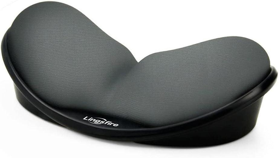 LINGSFIRE Memory Foam Mouse, Keyboard Wrist Rest Pad Anti-Skid Mousepad Support Mat for Office Computer Laptop Mac- Durable Comfortable Lightweight Easy Typing Pain Relief (Gray)