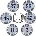 Yankee Coasters for Drinks, New York NY Ceramic Coasters Set of 6, Yankee Gifts for Boys Man, for Yankee Coffee Mug Cup (Team 1)