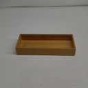 Drawer Organizer Storage Box Kitchen - Wood Stackable Tray Utensil Organizer for Office Drawers, Cabinets, Shelves, Pantry, or Bathroom Counter, Drawer Dividers for Silverware Set of 2（15x6x2.5inch）