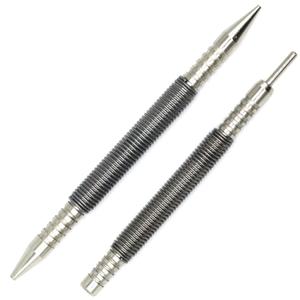 2-Piece Dual Head Nail Setter and Hinge Pin Punch Set, Hammerless 1/32& 1/16Spring Nail Set, 5000 PSI Striking Force Door Pin Removal Tool
