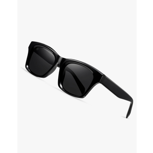 livho Square Polarized Sunglasses Trendy for Women Men Retro Sun Glasses for Women Men 2024 Oversized UV Protection Shades Black