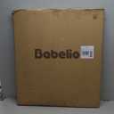 Babelio Clear Baby Gate, 29"-40" Door for doorways, Auto Close for Dog/Pet, Modern Acrylic, Elegance Meet Safety, Pressure Mounted for Child, Black (30" Tall, 29-40" Width)