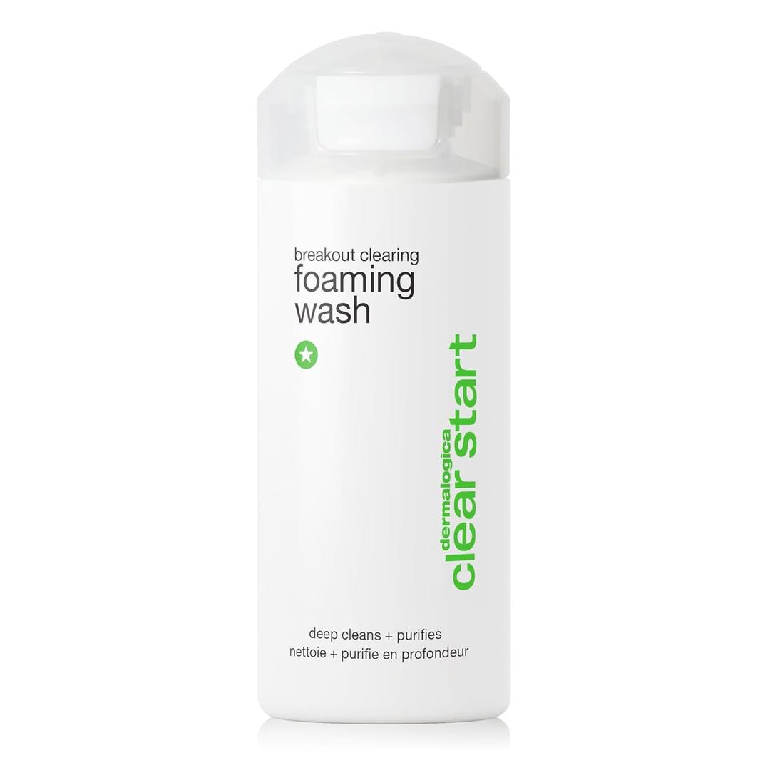 Dermalogica Clear Start Breakout Clearing Foaming Wash - Acne Face Wash with Salicylic Acid & Tea Tree Oil - Dive Into Pores to Clear, Soothe, & Energize (6 Fl Oz (Pack of 1))