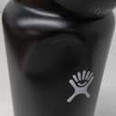 Hydro Flask Water Bottle - Insulated Stainless Steel - Wide Mouth Flex Lid, Non Spill, Leakproof and Refillable in 40 Oz (Black)