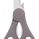 Cooking Shears All Purpose Kitchen Shears, Dishwasher Safe, Soft Grip Comfort Handle(Gray)