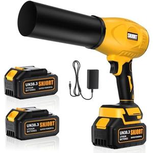 Leaf Blower Cordless with Battery and Charger, 500,000 RPM, Extended Nozzle, Lightweight Handheld Design, Turbo Jet Blower for Patio Cleaning,car Blowing Water, Lawn Care, Blowing Leaves and Dust