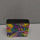 miikoul 12 Colors Jumbo Graffiti Markers, Large 15mm Felt Tip Permanent Acrylic Paint Pens Colored Markers for Rock Painting, Wood, Canvas, Glass, Plastic, Ceramics, Fabric and Outdoor Paintings