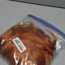 morvally 23" Long Wig Big Wavy Heat Resistant Synthetic Straight Hair with Bangs for Cosplay Costume Halloween Party (2735# Ginger Orange)