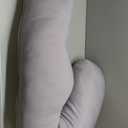 Momcozy Cooling Pregnancy Pillow,Original F Shaped Maternity Pillow for Pregnant Women with Adjustable Wedge Pillow, Full Body Support Pregnancy Pillows for Side Sleeping with Velvet Cover, Light Grey