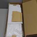 Forbena Floating Bathroom Shelves Wall Mounted, Aesthetic White and Gold Shelves for Bathroom Accessories, Modern Bathroom Organizer with Tower Bar for Wall Decor Storage Small Spaces, Set of 2