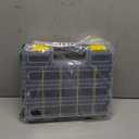 Hardware Organizer Box 34 Compartments Small Parts Organizer with Removable Dividers Durable Plastic Double Side Tools Box Screw Organizer For Nuts, Bolts, Screws, Nails, Small Hardware (Yellow)