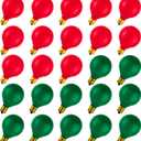 25 Pack G40 Red Light Bulb Green Light Bulb Ceramic Incandescent 5 Watt E12 Base G40 Light Bulbs Replacement for String Lights Colored Bulb Candelabra Based Red Bulb Green Bulb Christmas Bulb