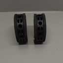 2 Pcs Black Shock Absorber D Type, Shock Absorber Spring Rubber Universal Coil Spring Booster, Coil Spring Booster Cushion Car Bumper Buffer Power Cushion