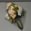 Duovlo Fake Flowers Vintage Artificial Peony Silk Flowers Wedding Home Decoration,Pack of 1 (Light Pink) (20.87*3.5)