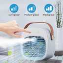 Portable Air Conditioner -5200mAh Rechargeable Mini Air Conditioner with 3 Speed Settings, 5-10 Hours Runtime,Quiet Desk Cooling Fan, Personal Air Cooler for Home, Bedroom, Travel, Office, Outdoor