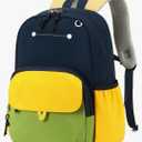 BTOOP Toddler Backpack Boy 4-8, Kids Backpack with Insulated Pocket Preschool Kindergarten Elementary Backpacks Fit Standard A4 Folder and Chest Strap