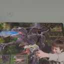 Upgraded Dinosaur Toys for Kids 3-5-7 Years Old, Remote Control Spinosaurus Toys with Indicator Light Chasing&Spray& Roar, Realistic RC Walking Dinosaur Robot Gifts Stocking Stuffers for Kids Boys (Gray)