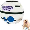 Glow in The Dark Dog Toys Ball, Interactive Dog Ball, Shaking with Gibbering Sound, XL, 5.51 in (14 cm) (Luminous)