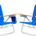 SUNNYFEEL XL 28" Extra Wide Beach Chair for Adults,Low Backpack Beach Chair