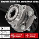Pair 513220 Front Wheel Bearing Hub Assembly Compatible with Subaru Legacy 2005-2014, Hub Bearing Kit for Outback 2005 2006 2007 2008 2009 2010 2011 2012 2013 2014, 5 Lugs
