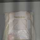 30x10ft Ivory Tulle Backdrop Curtain with Lights String for Parites, Sheer Photo Backdrop Curtains with lights for Wedding Backdrop Ceremony Reception Bridal Shower Baby Shower Birthday Party (6 Panels(5*10FT))