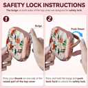 Inesore for AirPods Pro 3 Case 2025 with Lock, for Women Girly Floral Cute Case Compatible with Apple Airpods Pro 3rd Generation Cover, with Phone Stand,Keychain & Cleaner Kit -White Peony
