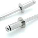 BCP Fasteners 100 Qty 304 Stainless Steel Blind Rivets (#6-4) 3/16" Diameter x 1/4" Grip (BCP178)