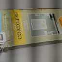 Cordless Light Filtering Mini Blind - 35 Inch Width, 72 Inch Length, 1" Slat Size - Pearl White - Cordless GII Morningstar Horizontal Windows Blinds for Interior by Achim Home Decor