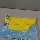 Pack all 3 Pcs Water-Resistant Material Zipper Pouch Set, Mesh Zipper Bags for Storage, Travel, Office (Blue)