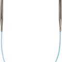skacel by addi Rocket Circular Knitting Needles, Fixed 16 Inch (40 cm) Plated Brass Tips with Flexible Nylon Cord, 2.5 mm (US Size 1)