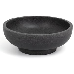 Large Decorative Resin Bowl, Modern Handicraft Bowls for Home Decor, Decorative Fruit Bowl for Kitchen Counter, Stylish Key Bowl for Entry Table, Artificial Stone Black