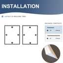 NeatiEase 2 Set Peel and Stick Wall Molding Trim Kit, 16" x20" Premade Wainscoting Panels, Self Adhesive Moulding Panel for Interior Walls Picture Frame