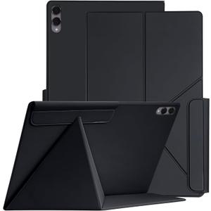 Magnetic Case for Samsung Galaxy Tab S11 Ultra 14.6 Inch 2025 - Model SM-X930/SM-X936 Tablet with S-Pen Holder, Auto Wake/Sleep Smart Tablet Cover, Black