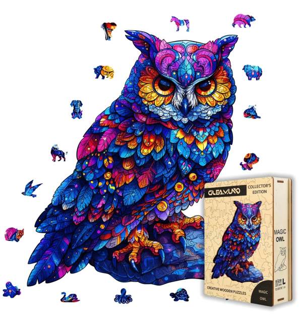 Magic Owl Wooden Jigsaw Puzzles