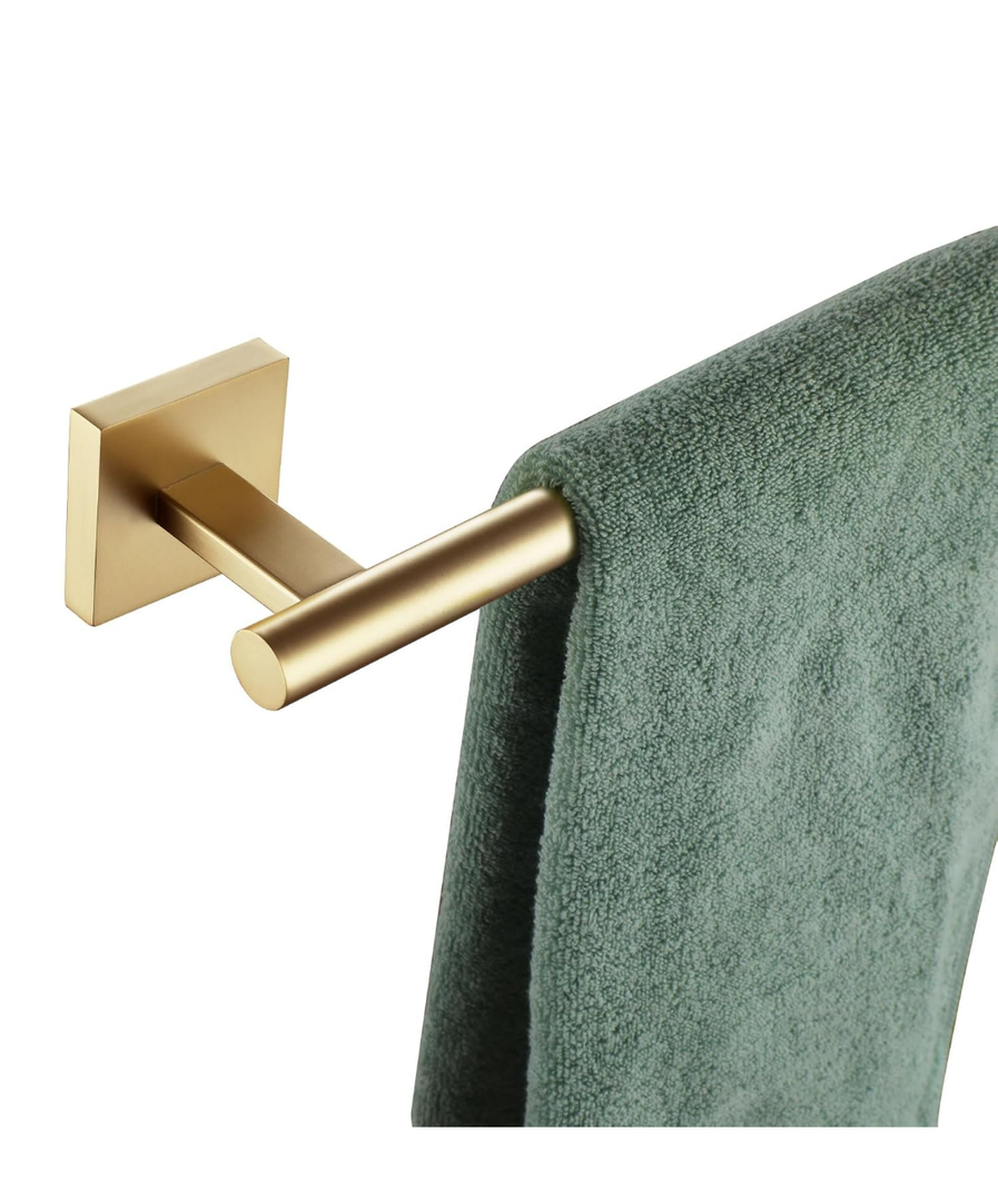KOKOSIRI Bathroom Towel Bar Gold Bath Towel Holders for Toilet Kitchen Cabinet Showeroom Wall Mount, 24 Inches Bathroom Hardware Stainless Steel B4006BG-L24