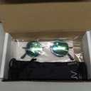 zeroUV - Retro Round Sunglasses for Men Women with Color Mirrored Lens Glasses 1409