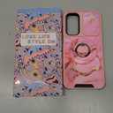 Buleens for Samsung Galaxy A16 5G Phone Case - with Ring Stand & Camera Cover Aesthetic Cute Designed for Women Girls Pretty Girly Fashion Teens for Samsung A16 5G Cases Compatible with Magsafe (Pink Watercolor)