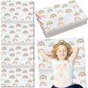 Shellwei Vinyl Nap Mat for Kids Preschool Daycare 52 x 20 x 1'' Kids Sleeping Folding Rest Mat for Toddler Boys Girls Baby Classroom Home Travel(Rainbow)