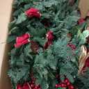 KI Store 7ft Christmas Tree with Decorations and Lights Classic All-in-ONE Completed Christmas Tree Set Including 7ft Artificial Xmas Tree, Ornaments, USB LED String Lights with Remote and Timer