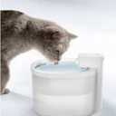 VIMALIFE Cat Dog Water Fountain, 3L/101oz Christmas Gifts for Dogs & Cats Automatic Water Dispenser, Food Grade Pet Drinking Fountain with Filter System, Quiet & Easy Clean, White