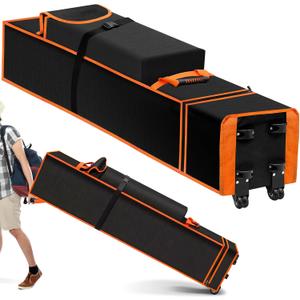 10 x 10 x 62 inch Tent Bag Replacement Bag with Roller Wheels & Handles, 800D Heavy Duty Waterproof Canopy Bags for Pop Up Tents Carrying, Easy Transport & Durable Protection