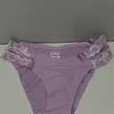 FINETOO Seamless Underwear for Women Cheeky Bikini Panties High Cut V-waist Lace Underwear Women Cute Bikinis 6 Pack, Medium 