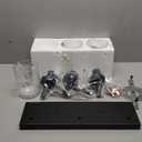 BONLICHT Vanity Light Fixtures 3 Light Modern Wall Sconces Lighting Black Bathroom Lights Wall Mounted with Hammered Glass Shade,Farmhouse Wall Light for Mirror Cabinets, Powder Room, Dressing Table