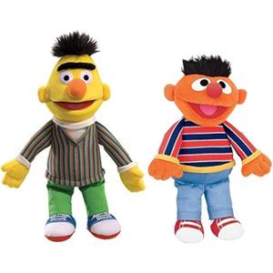 GUND Sesame Street Plush Animal Duo Pack, Bert/Ernie 14 inch